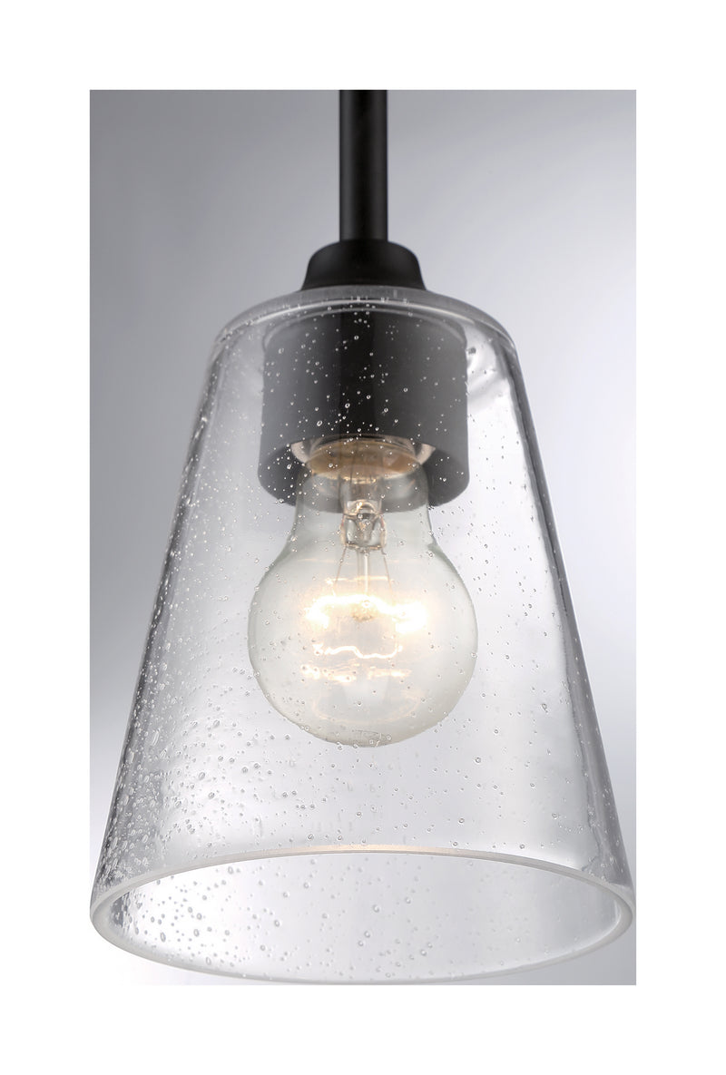 Nuvo Lighting 60-7280 One Light Mini Pendant, Matte Black