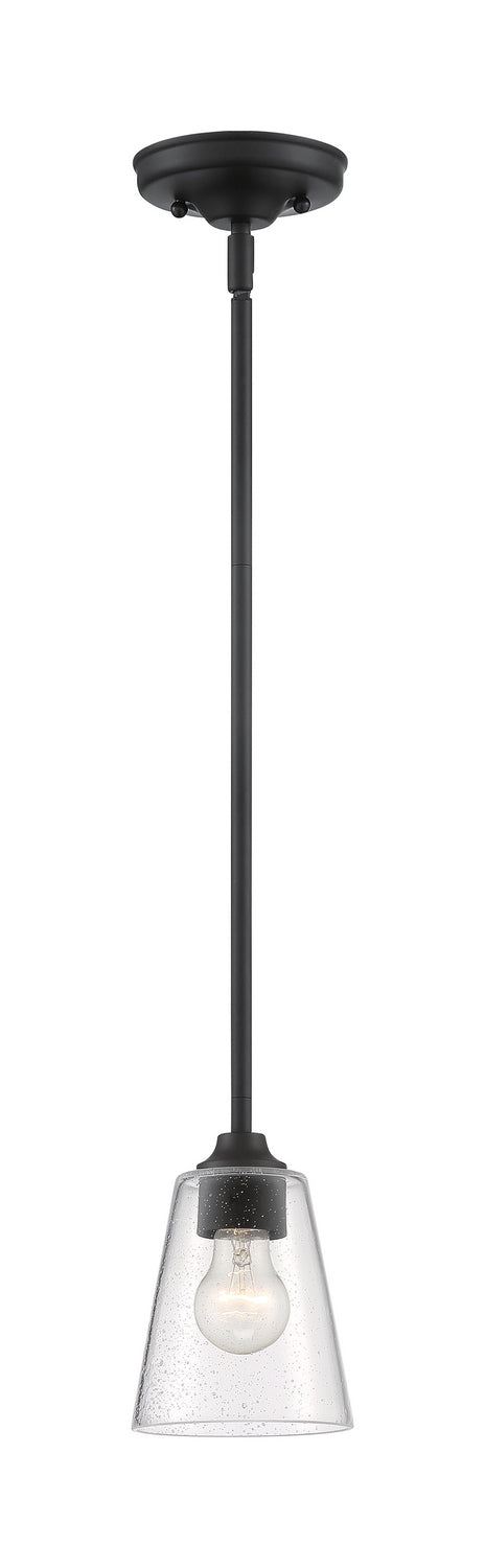 Nuvo Lighting 60-7280 One Light Mini Pendant, Matte Black
