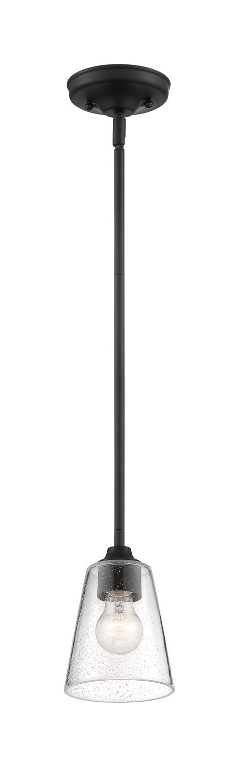 Nuvo Lighting 60-7280 One Light Mini Pendant, Matte Black
