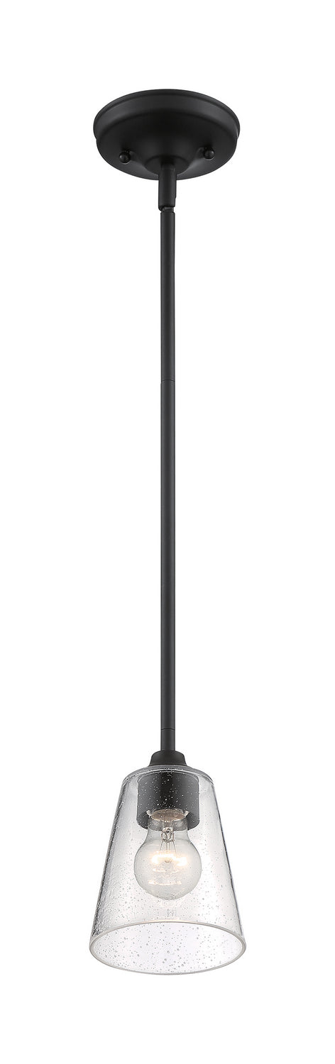 Nuvo Lighting 60-7280 One Light Mini Pendant, Matte Black