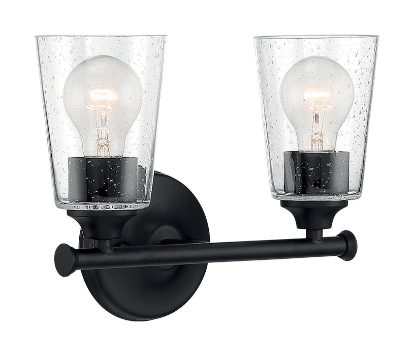 Nuvo Lighting 60-7282 Two Light Vanity, Matte Black