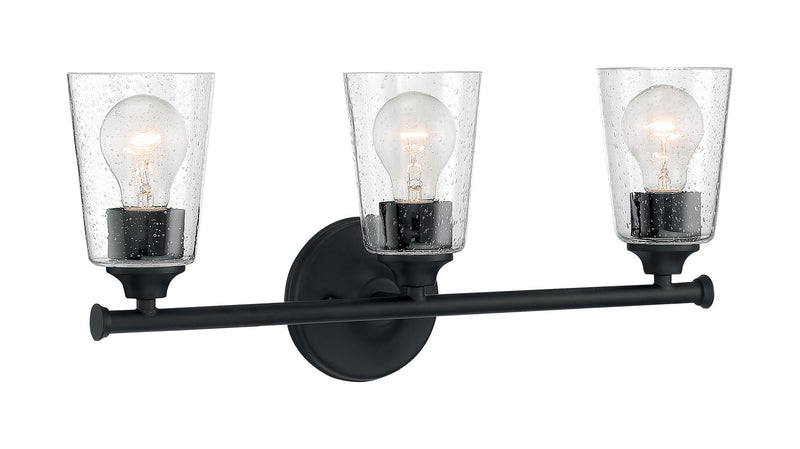 Nuvo Lighting 60-7283 Three Light Vanity, Matte Black