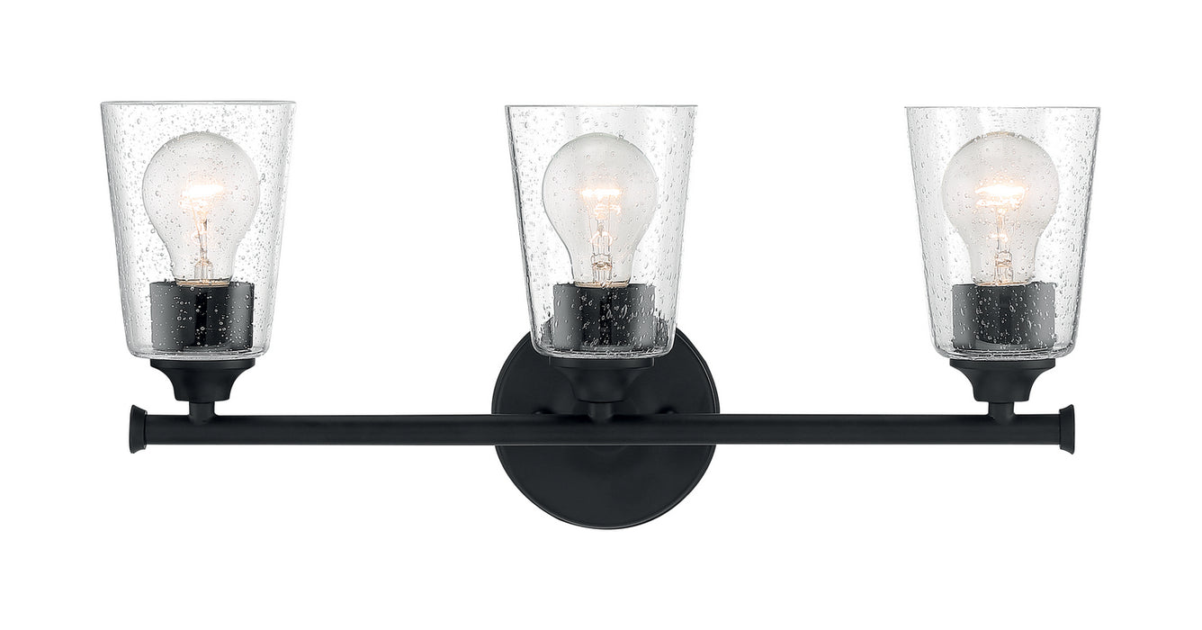 Nuvo Lighting 60-7283 Three Light Vanity, Matte Black