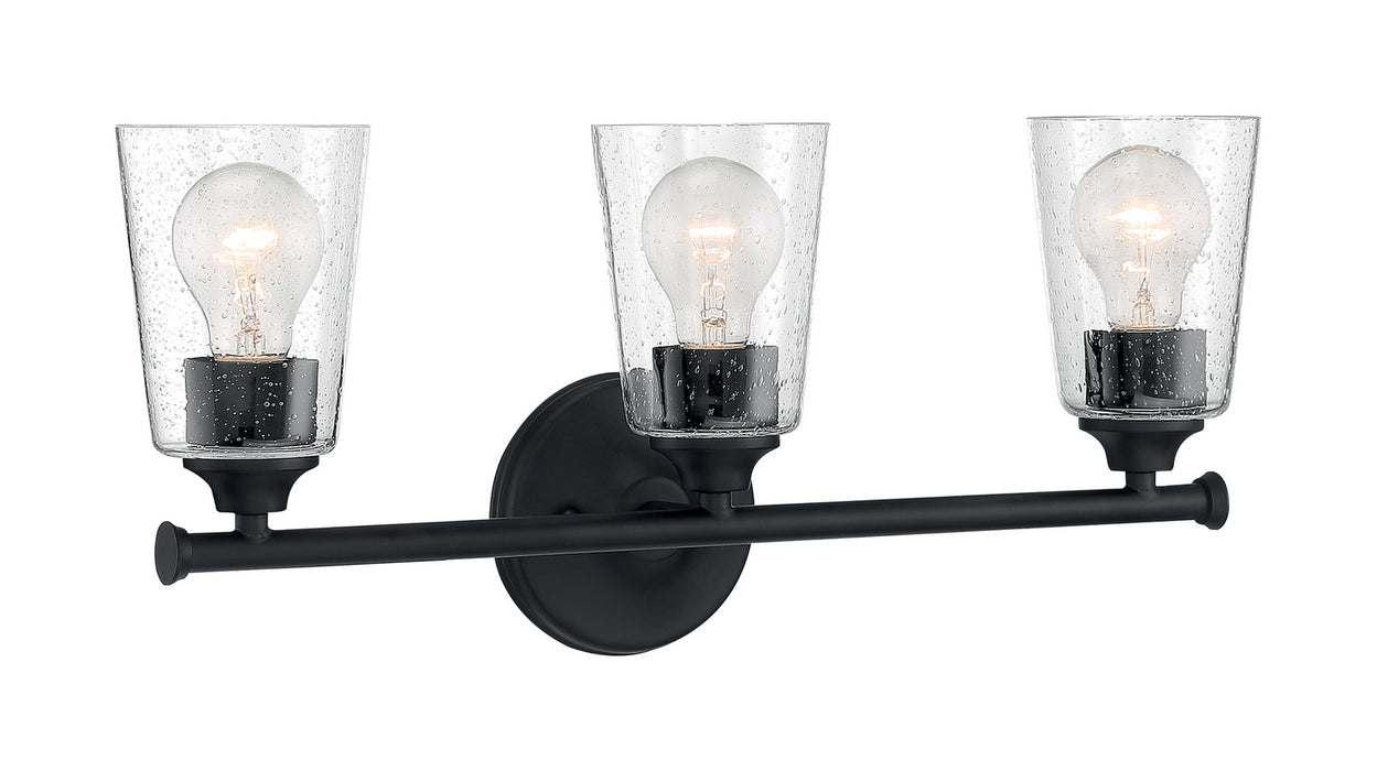 Nuvo Lighting 60-7283 Three Light Vanity, Matte Black