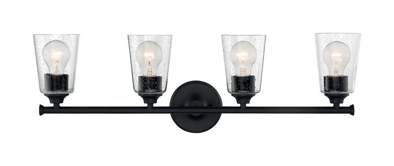 Nuvo Lighting 60-7284 Four Light Vanity, Matte Black