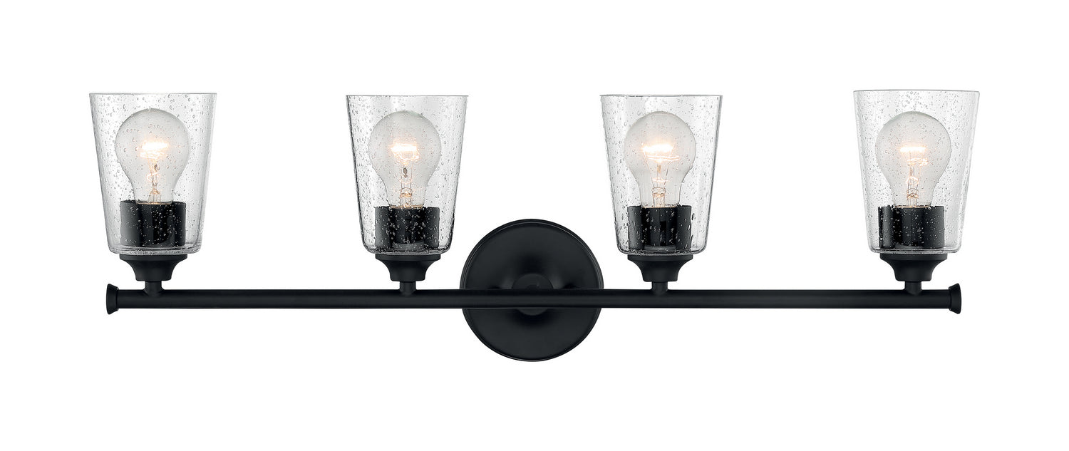 Nuvo Lighting 60-7284 Four Light Vanity, Matte Black