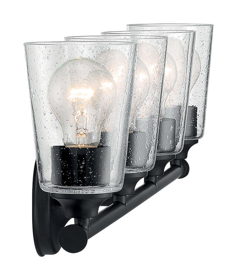 Nuvo Lighting 60-7284 Four Light Vanity, Matte Black