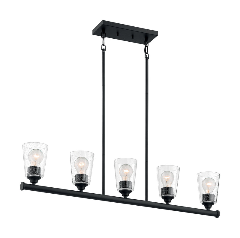 Nuvo Lighting 60-7286 Five Light Island Pendant, Matte Black