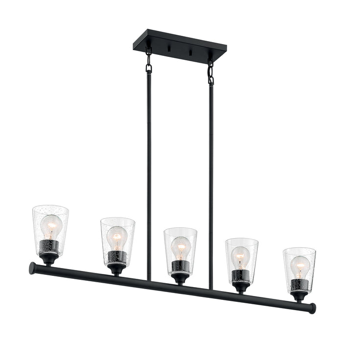 Nuvo Lighting 60-7286 Five Light Island Pendant, Matte Black