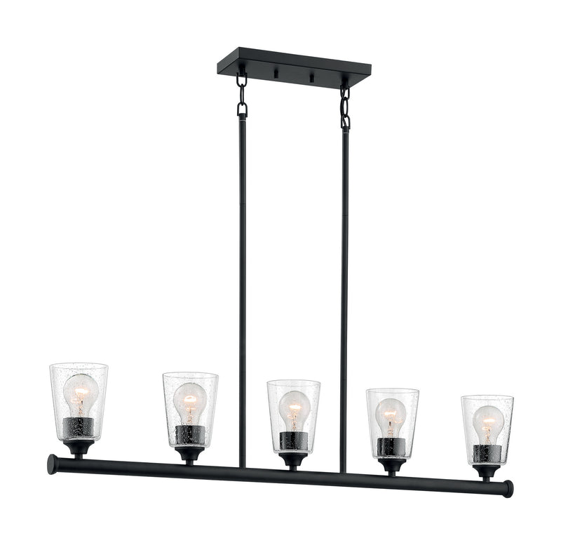 Nuvo Lighting 60-7286 Five Light Island Pendant, Matte Black