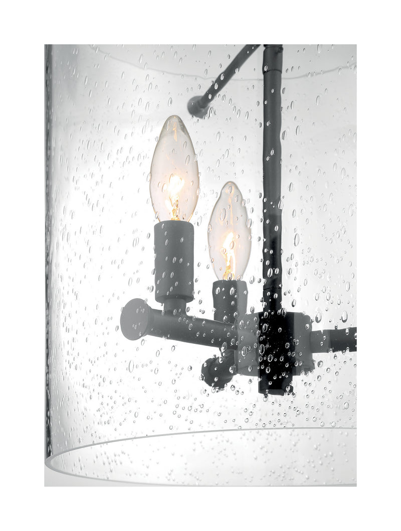 Nuvo Lighting 60-7287 Three Light Pendant, Matte Black