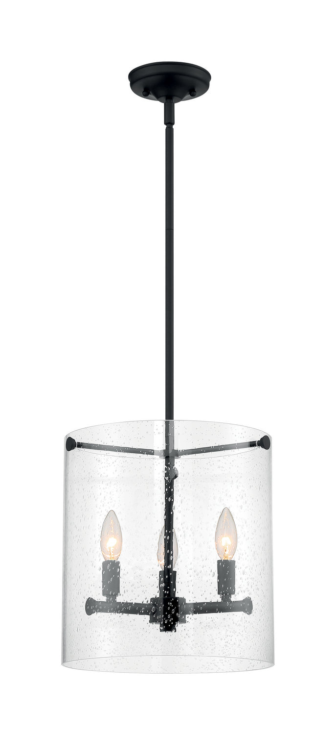 Nuvo Lighting 60-7287 Three Light Pendant, Matte Black