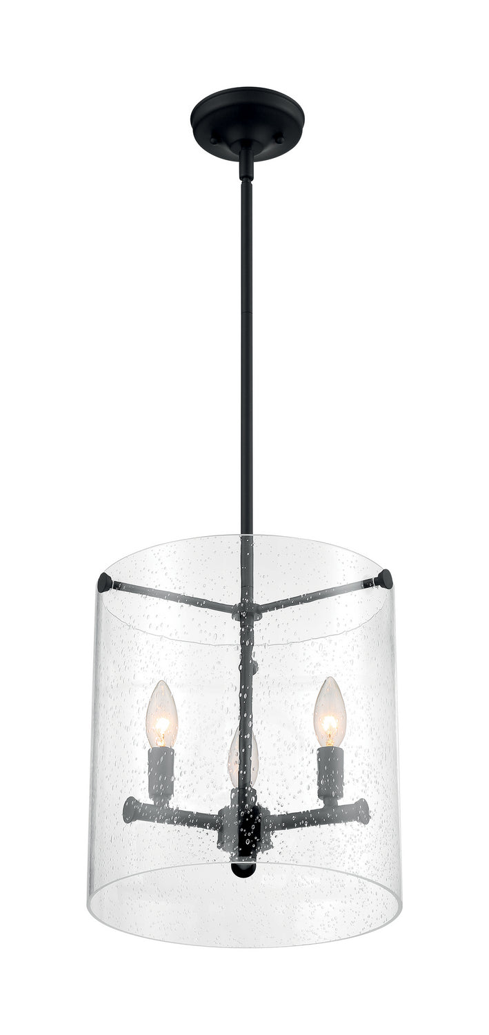 Nuvo Lighting 60-7287 Three Light Pendant, Matte Black