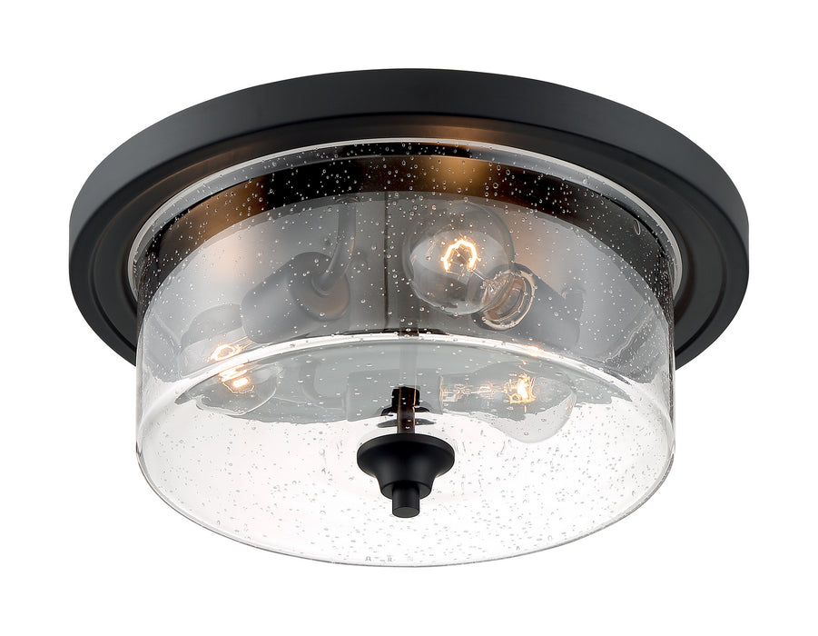 Nuvo Lighting 60-7291 Three Light Flush Mount, Matte Black