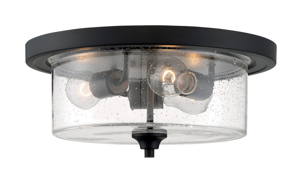 Nuvo Lighting 60-7291 Three Light Flush Mount, Matte Black