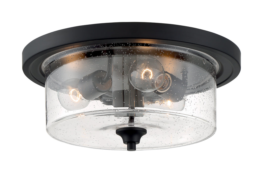 Nuvo Lighting 60-7291 Three Light Flush Mount, Matte Black