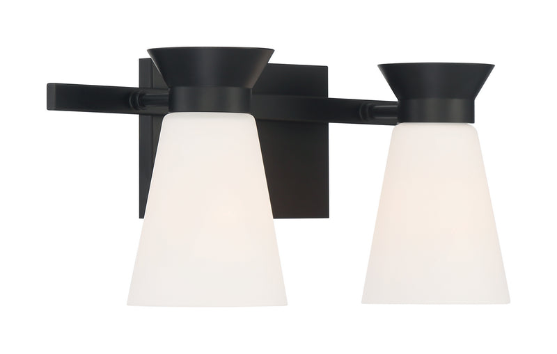 Nuvo Lighting 60-7312 Two Light Vanity, Black