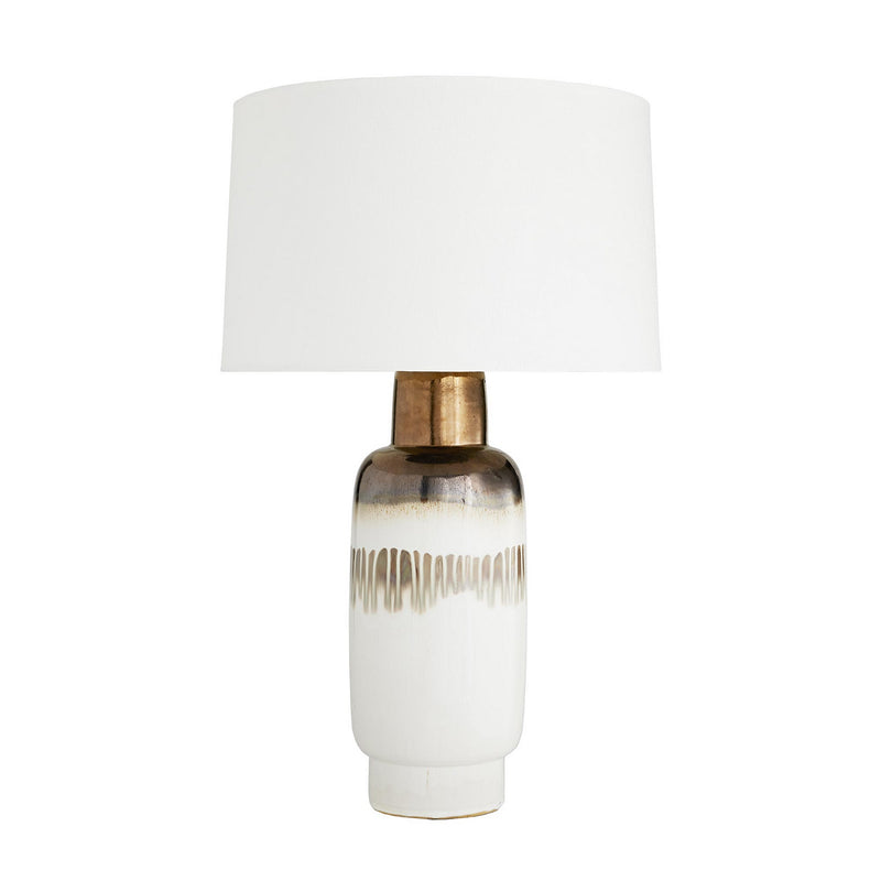 Arteriors 15072-371 One Light Table Lamp, Bronze and Rose Glaze