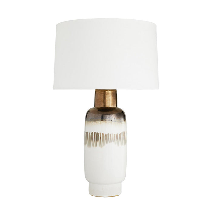 Arteriors 15072-371 One Light Table Lamp, Bronze and Rose Glaze