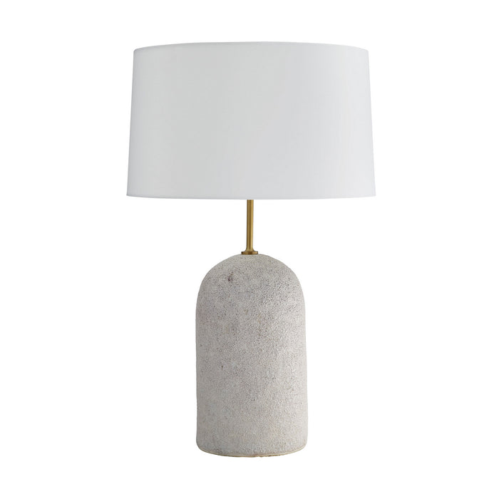Arteriors 15577-851 One Light Table Lamp, Ivory Volcanic Glaze