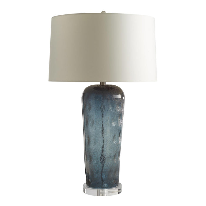 Arteriors 17412-167 One Light Table Lamp, Sapphire with Metallic Bubble Highlights