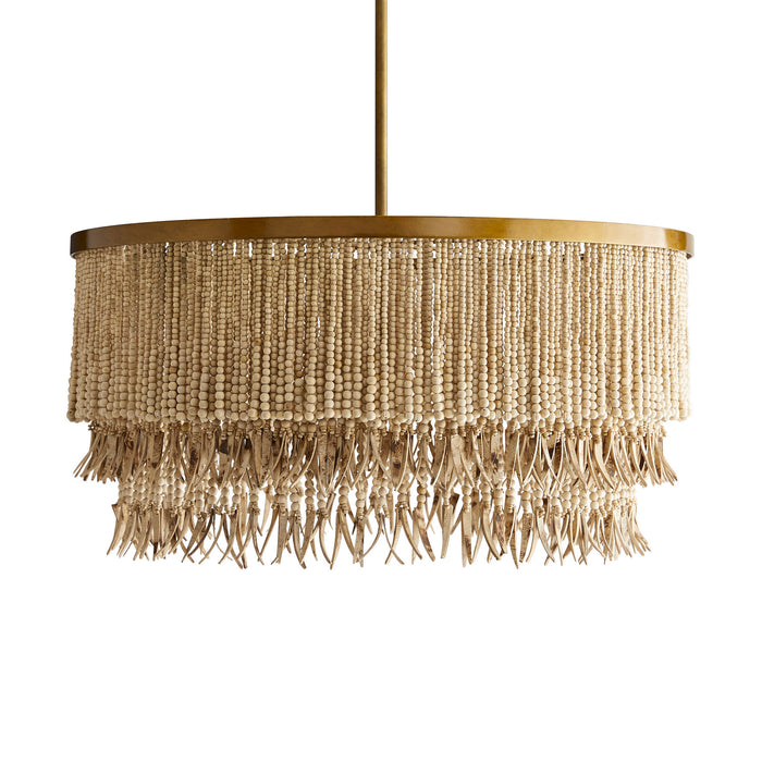 Arteriors 45094 Three Light Chandelier, Natural