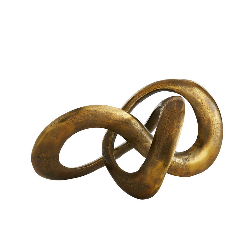 Arteriors 4585 Sculpture, Antique Brass