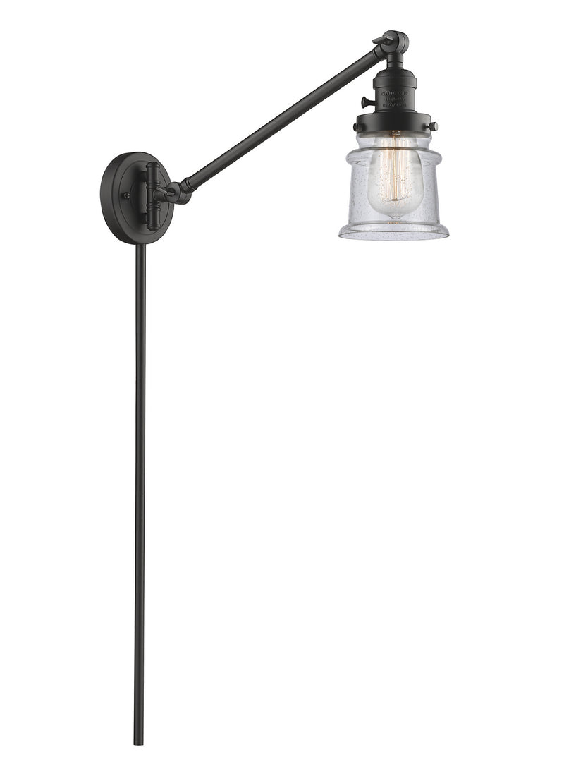 Innovations 237-OB-G184S One Light Swing Arm Lamp, Oil Rubbed Bronze