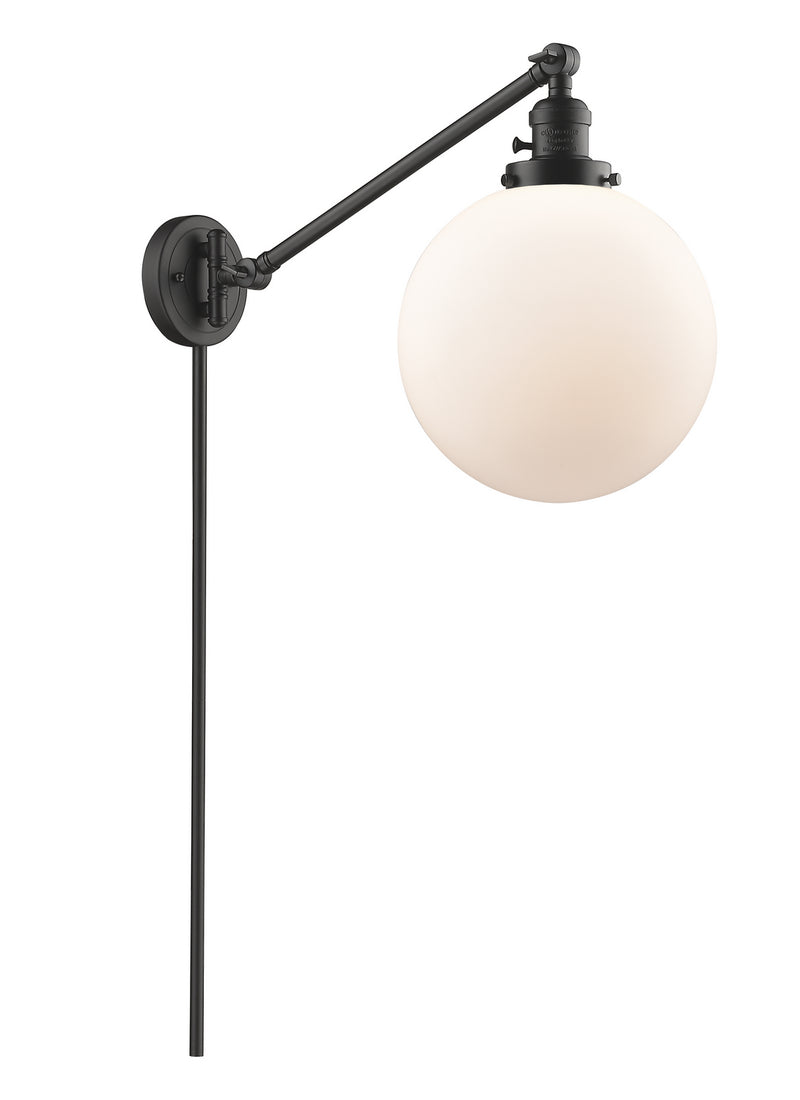 Innovations 237-OB-G201-10 One Light Swing Arm Lamp, Oil Rubbed Bronze