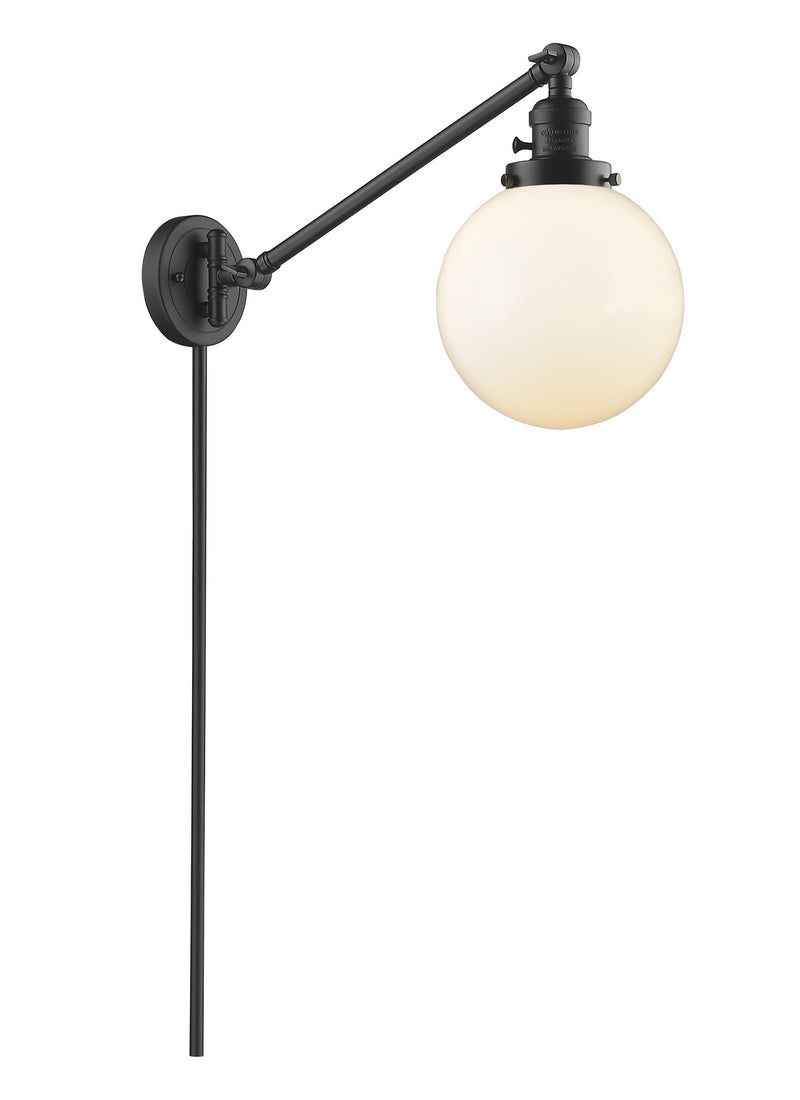 Innovations 237-OB-G201-8 One Light Swing Arm Lamp, Oil Rubbed Bronze