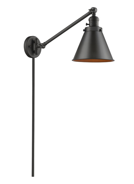 Innovations 237-OB-M13-OB One Light Swing Arm Lamp, Oil Rubbed Bronze