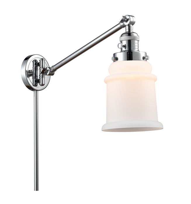 Innovations 237-PC-G181 One Light Swing Arm Lamp, Polished Chrome
