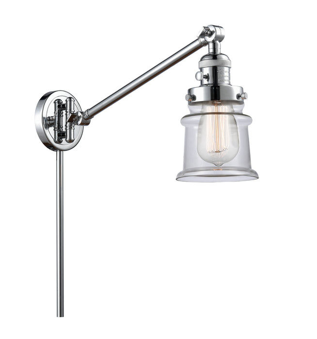 Innovations 237-PC-G182S One Light Swing Arm Lamp, Polished Chrome