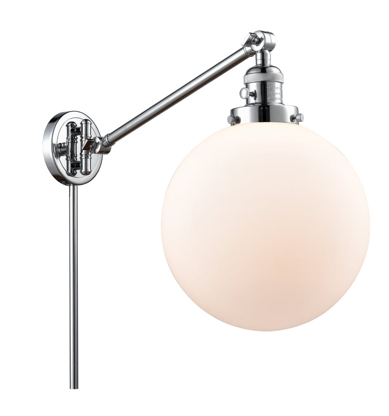Innovations 237-PC-G201-10 One Light Swing Arm Lamp, Polished Chrome