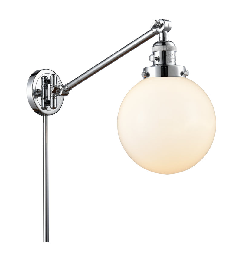 Innovations 237-PC-G201-8 One Light Swing Arm Lamp, Polished Chrome