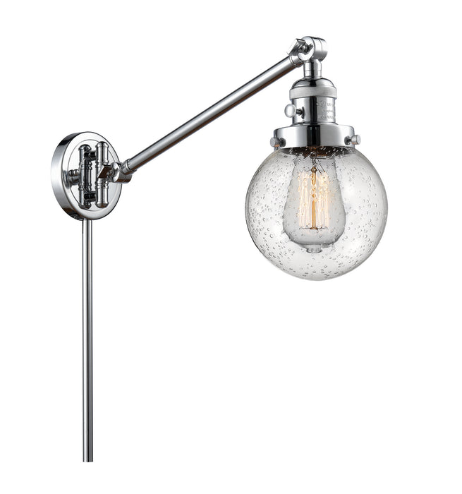 Innovations 237-PC-G204-6 One Light Swing Arm Lamp, Polished Chrome