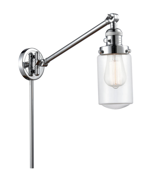 Innovations 237-PC-G312 One Light Swing Arm Lamp, Polished Chrome