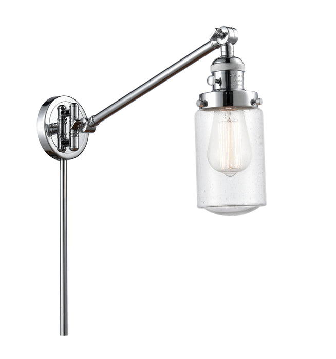 Innovations 237-PC-G314 One Light Swing Arm Lamp, Polished Chrome