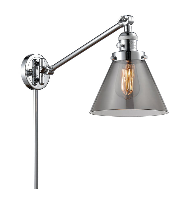 Innovations 237-PC-G43 One Light Swing Arm Lamp, Polished Chrome
