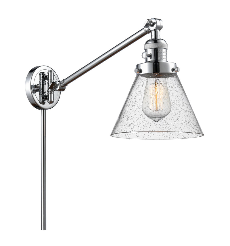 Innovations 237-PC-G44 One Light Swing Arm Lamp, Polished Chrome