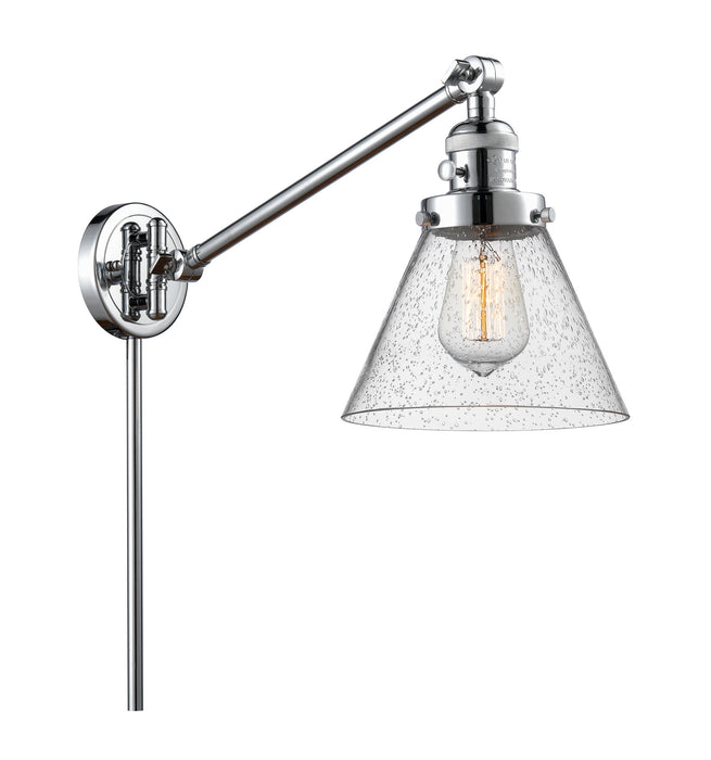 Innovations 237-PC-G44 One Light Swing Arm Lamp, Polished Chrome