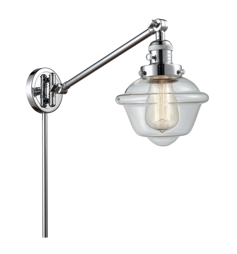 Innovations 237-PC-G532 One Light Swing Arm Lamp, Polished Chrome