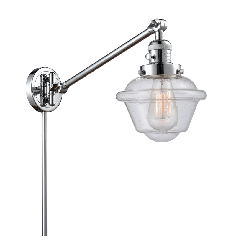 Innovations 237-PC-G534 One Light Swing Arm Lamp, Polished Chrome