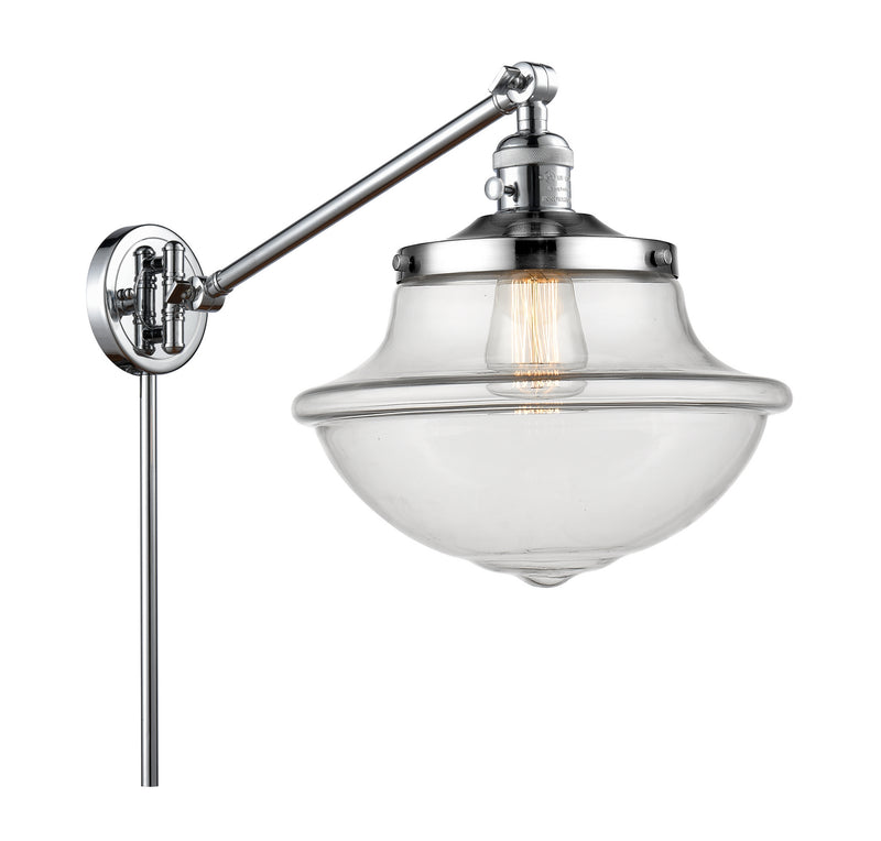 Innovations 237-PC-G542 One Light Swing Arm Lamp, Polished Chrome