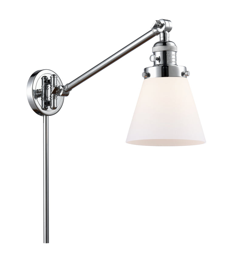 Innovations 237-PC-G61 One Light Swing Arm Lamp, Polished Chrome