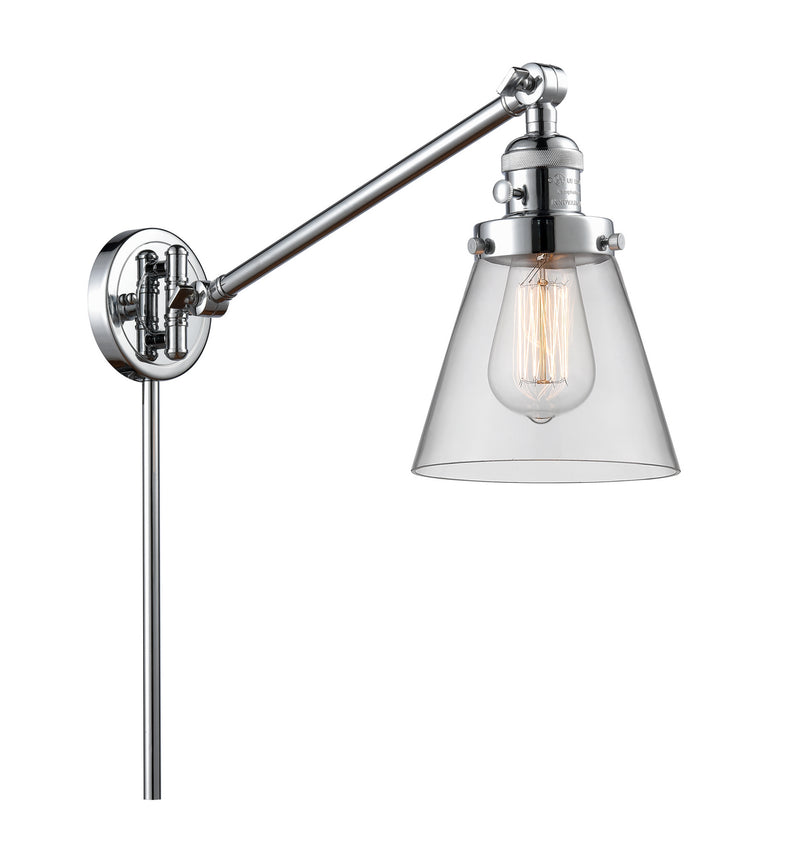 Innovations 237-PC-G62 One Light Swing Arm Lamp, Polished Chrome