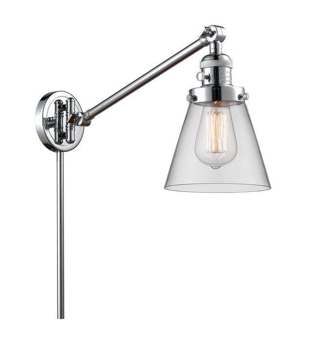 Innovations 237-PC-G62 One Light Swing Arm Lamp, Polished Chrome