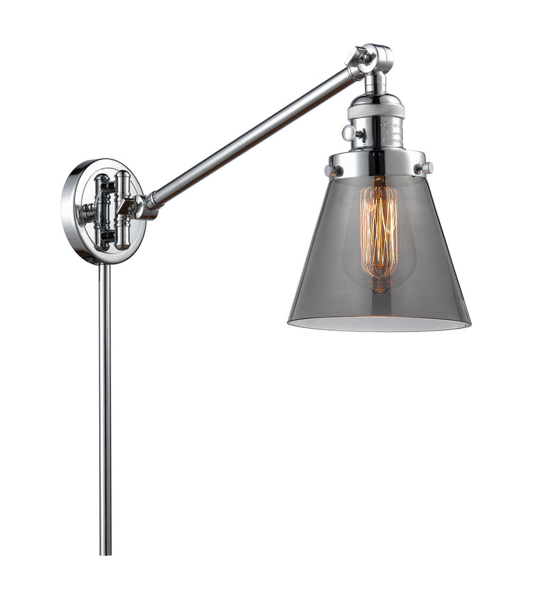 Innovations 237-PC-G63 One Light Swing Arm Lamp, Polished Chrome