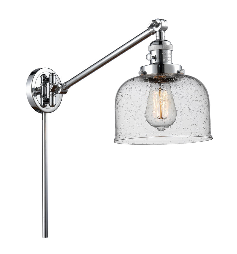 Innovations 237-PC-G74 One Light Swing Arm Lamp, Polished Chrome
