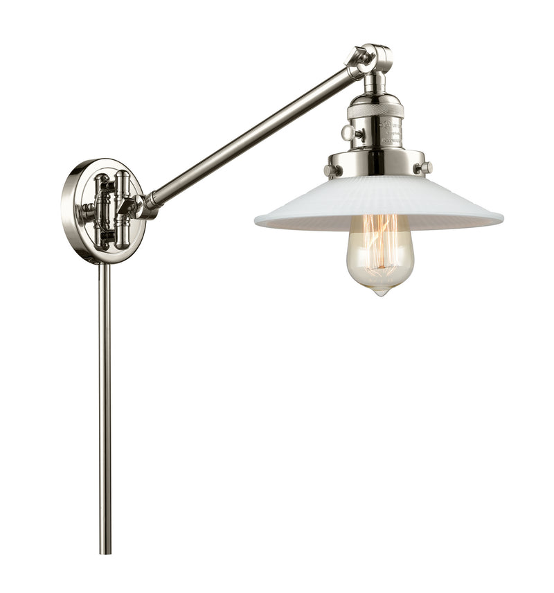 Innovations 237-PN-G1 One Light Swing Arm Lamp, Polished Nickel